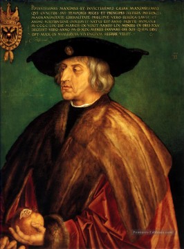 Portrait de l’empereur Maximilien I Nothern Renaissance Albrecht Dürer Peinture à l'huile